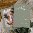 Recherche de sage green save the dates Moderne