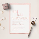 Recherche de girly bridal shower invitations Simple