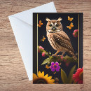 Recherche de owl remerciements cartes Floral