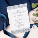 Recherche de damassés élégantes invitations Romantique
