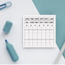 Recherche de jours de la semaine post its Minimaliste