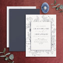Recherche de blue floral mariage invitations Moderne