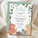 Zoek naar woodland animals invitations Oh jongen