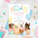 Recherche de dog pawty invitations Pour enfants