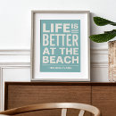 Recherche de la vie est une plage posters Maison de plage