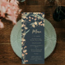 Recherche de bohème chic mariage menus Aquarelle