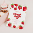 Recherche de fruits rouges invitations Fraises à l'aquarelle