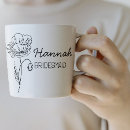 Recherche de bridesmaid floral tasses Blanc