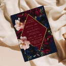 Recherche de dark floral mariage invitations Couple