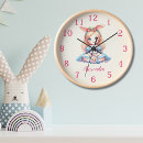 Recherche de le lapin blanc horloges Rose