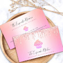 Recherche de cupcake rose cartes visite Boulangerie