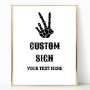 Recherche de signe de paix posters Noir et blanc