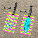 Recherche de fleur rose bagages étiquettes Brillant