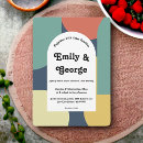 Recherche de années 70 mariage invitations Coloré
