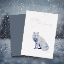 Recherche de renard argenté vœux cartes Hiver
