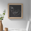 Zoek naar zwarte lijnen posters Minimaal