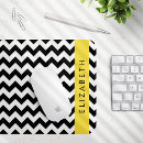 Recherche de zigzag noir tapis souris Monogramme