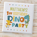Recherche de anniversaire dinosaure badges T rex