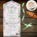 Recherche de pink and green invitations Bride