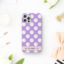 Zoek naar paarse stippen iphone hoesjes Patroon van stippen