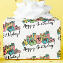 Recherche de anniversaire coloré papier cadeau Pour tous