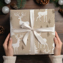 Recherche de rennes papier cadeau Boisé