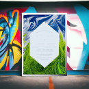 Recherche de paysage abstrait invitations Simple