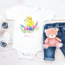 Recherche de petit poulet bébé vêtements Jaune