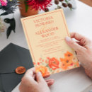 Recherche de automne mariage invitations Élégant