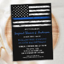 Recherche de mince invitations Drapeau de la police