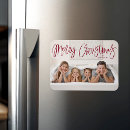 Recherche de joyeux noël magnets Script de calligraphie