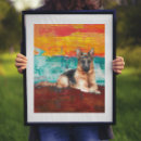 Recherche de peinture berger allemand posters Chien