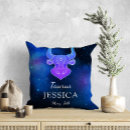 Recherche de signes du zodiaque coussins Anniversaire