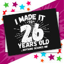 Recherche de 26 anniversaire cartes Humour