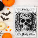 Recherche de gothique halloween invitations Crâne