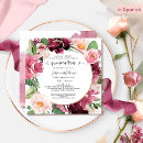 Zoek naar pink glitter uitnodigingen Waterverf floraal