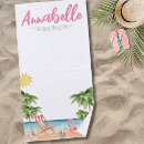 Recherche de palmier tropical serviettes de plage Bride
