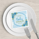 Recherche de vert bleu serviettes Baby shower garçon
