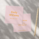 Recherche de couleurs roses cartes visite Minimaliste