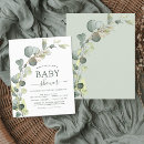 Zoek naar eucalyptus baby shower invitations Waterverf