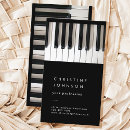 Recherche de pianist visitenkarten Moderne