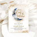 Recherche de lune invitations Parties scintillant or