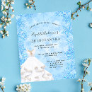 Zoek naar winter quinceanera uitnodigingen Winterwonderland