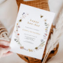 Recherche de abeille heureuse invitations Baby girl