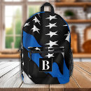 Recherche de ligne bleue sacs Application de la loi