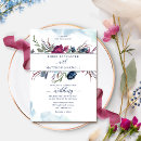 Recherche de blue floral mariage invitations Aquarelle florale