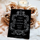 Recherche de baroque mariage invitations Élégant