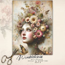 Recherche de vintage roses tissue paper Éphémère