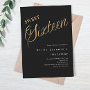 Recherche de luxe noir et or invitations Moderne