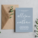 Recherche de dusty blue mariage invitations Simple